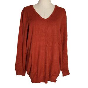 Love Ellie Mia Back Detail Sweater Burnt Orange New Without Tags Women's Size XL